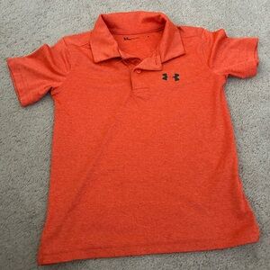 Under Armour Kids Bright Orange Polo size 6